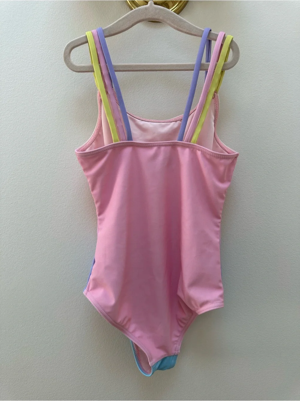 Lola + The Boys Pink Purple Blue Ombre Sequin Rainbow One-Piece